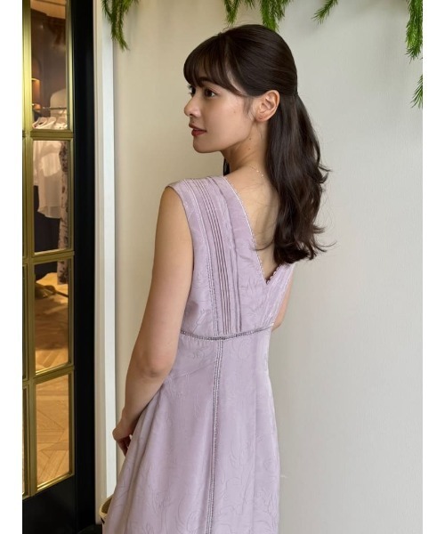 Her lip to ワンピース Lace Trimmed Jacquard Dress : ZOZOTOWN