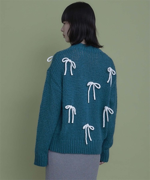 miette ニット セーター ローゲージリボンニット レディース