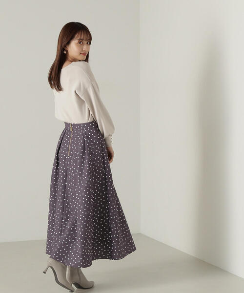PROPORTION BODY DRESSING スカート ランダムドットタックフレア