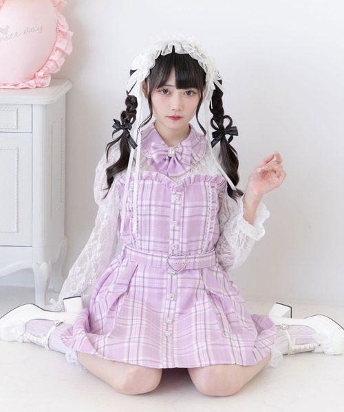 DearMyLove ワンピース レースドッキングビスチェワンピ : ZOZOTOWN