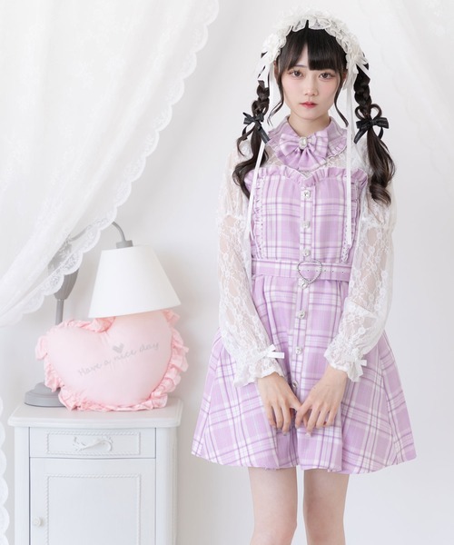 DearMyLove ワンピース レースドッキングビスチェワンピ : ZOZOTOWN