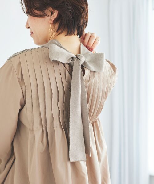 ブラウス シャツ TORRAZZO DONNAニット×布帛ブラウス レディース