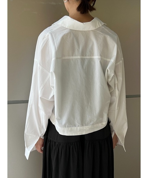ブラウス シャツ ショート丈ダブルポケットシャツ レディース Day and Grade ブラウス シャツ ショート丈ダブルポケットシャツ