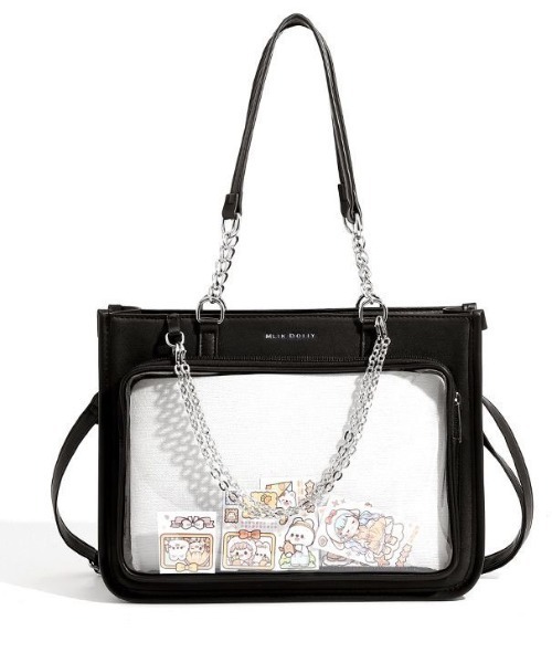 gossip!ロサンゼルス ショルダーバッグ バッグ 2WAY ウィンドウ付き 