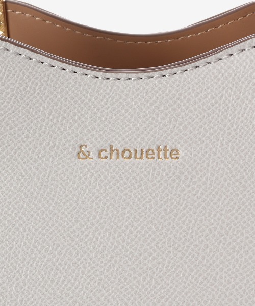 & chouette ハンドバッグ チェック柄 ハンドル金具トート