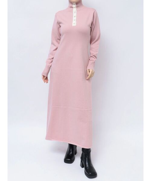 dazzlin ロングワンピース dazzlin ワンピース 「ZOZOTOWN限定」ポロニットロング