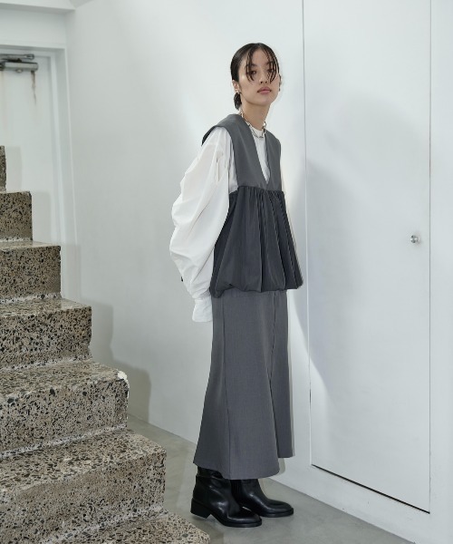 ベスト ジレ ドロストバルーンベスト/580944 レディース ベスト ジレ バルーンベスト レディース : ZOZOTOWN Yahoo!店