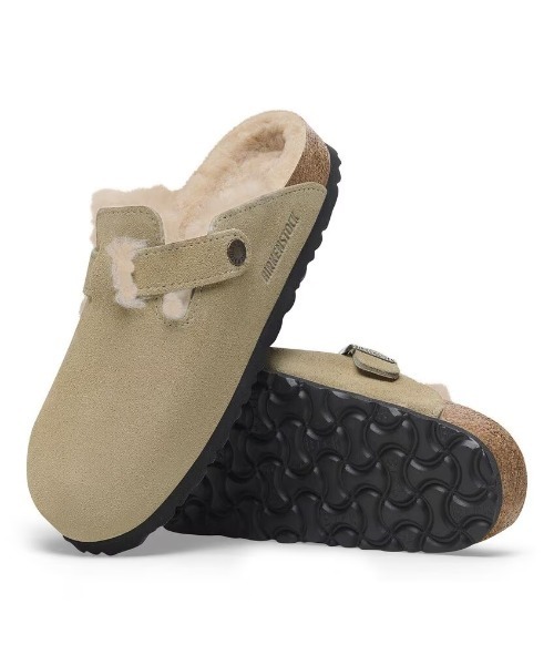 BIRKENSTOCK（ビルケンシュトック） サンダル Boston Shearling トープ
