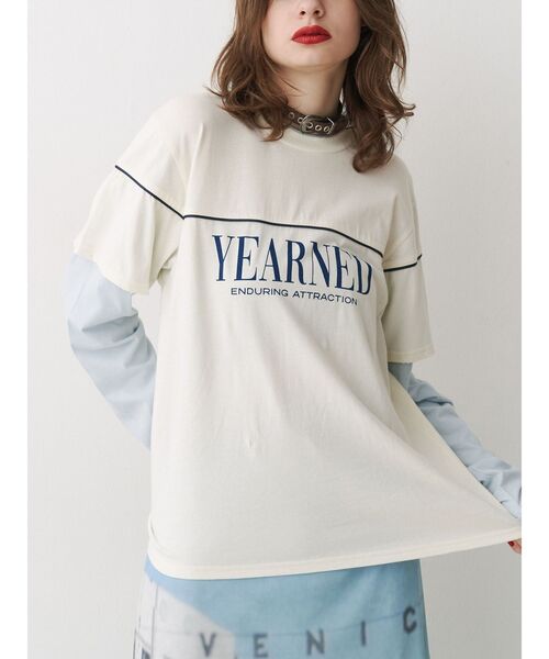 jouetie（ジュエティ） tシャツ ロゴレイヤリングロンT レディース