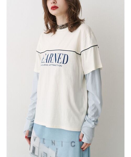 jouetie（ジュエティ） tシャツ ロゴレイヤリングロンT レディース