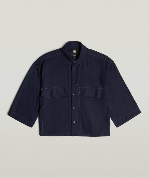 ブラウス シャツ BOXY SHIRT/ボックスシルエットオーバーサイズシャツ レディース