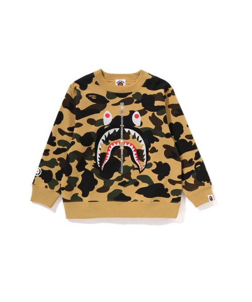 ju.com様BAPEKIDS 猿の顔とシャーク柄のベビー服2枚セット正規品 A BATHING APE（アベイシングエイプ） パーカー SHARK BAPE EMBLEM