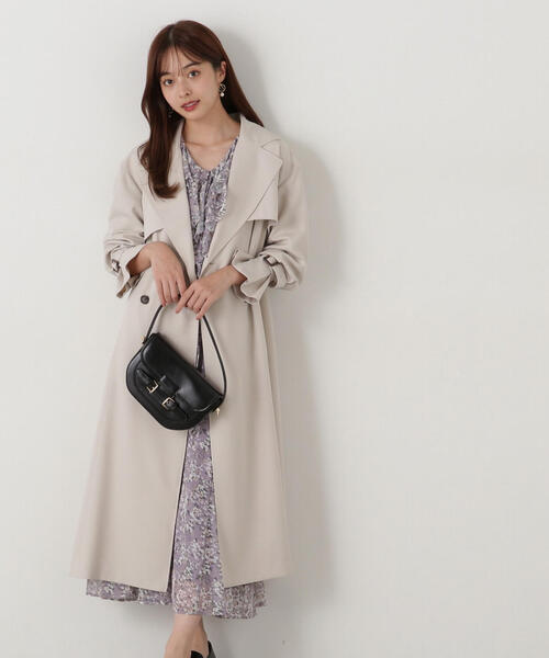 ユナイテッドアローズ　トレンチコート　ロング丈　ベージュ　サイズ34 UNITED ARROWS - UNITED ARROWS ユナイテッドアローズ トレンチ