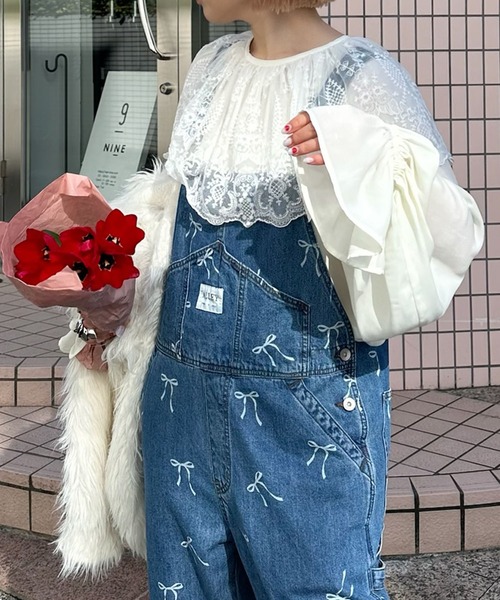 Alley Tokyo ブラウス シャツ ケープレースブラウス レディース