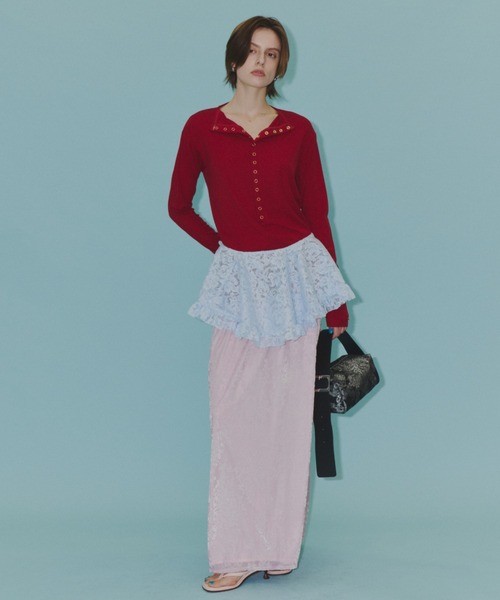 tシャツ 2way many button top / メニーボタントップス レディース