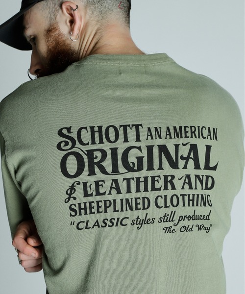 Schott N.Y.C（ショット） tシャツ Schott/ショット/SNOWWASH T-SHIRT