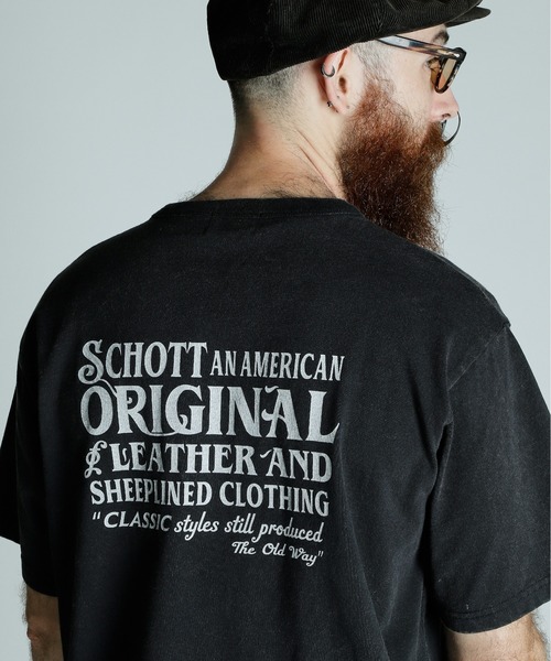 Schott N.Y.C tシャツ Schott/ショット/SNOWWASH T-SHIRT