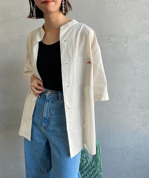 流行 Danton レディース アイボリー 38 半袖ブラウス 「DANTON」 トップス