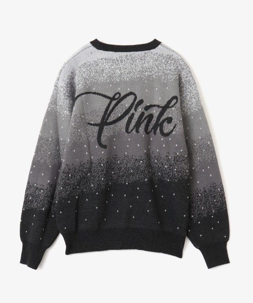 ニット セーター atmos pink Gradation Jacquard Sweater / アトモス ピンク グラデーション ジャガード セータ atmos girls ニット セーター pink Gradation Jacquard Sweater