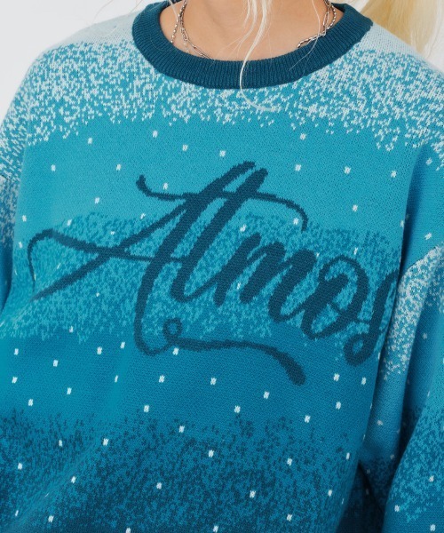 ニット セーター atmos pink Gradation Jacquard Sweater / アトモス ピンク グラデーション ジャガード セータ atmos girls ニット セーター pink Gradation Jacquard Sweater