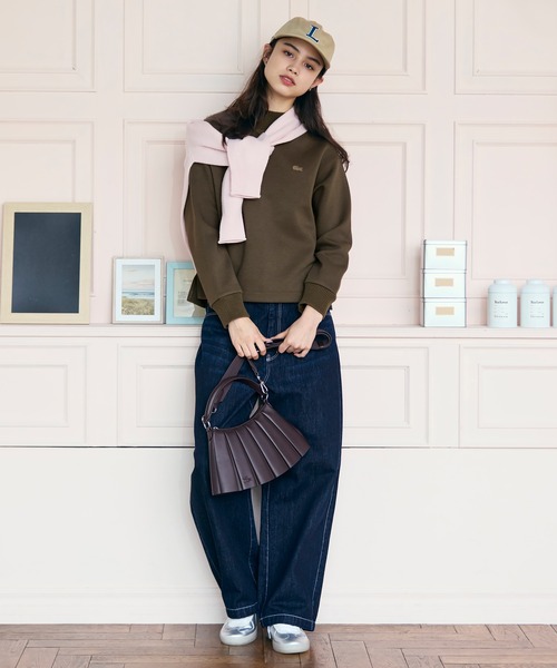 LACOSTE（ラコステ） ショルダーバッグ バッグ LENGLEN レザープリーツ