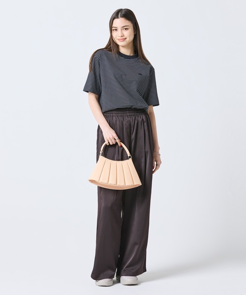 LACOSTE（ラコステ） ハンドバッグ LENGLEN レザープリーツ