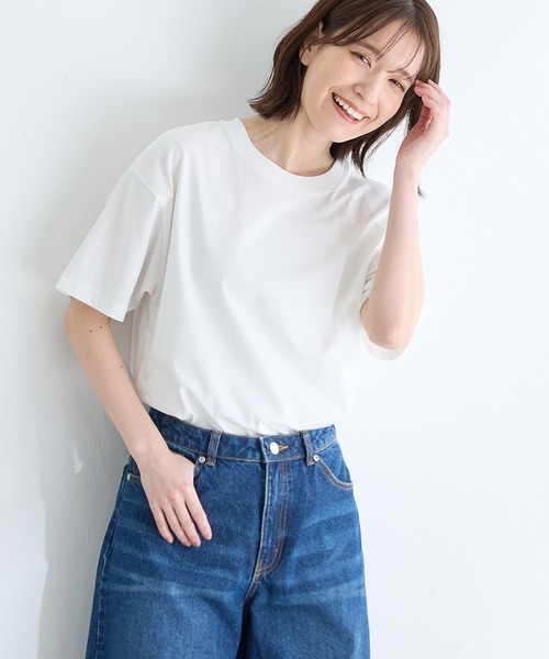 Honeys（ハニーズ） tシャツ 「ハニさら・接触冷感・UVカット