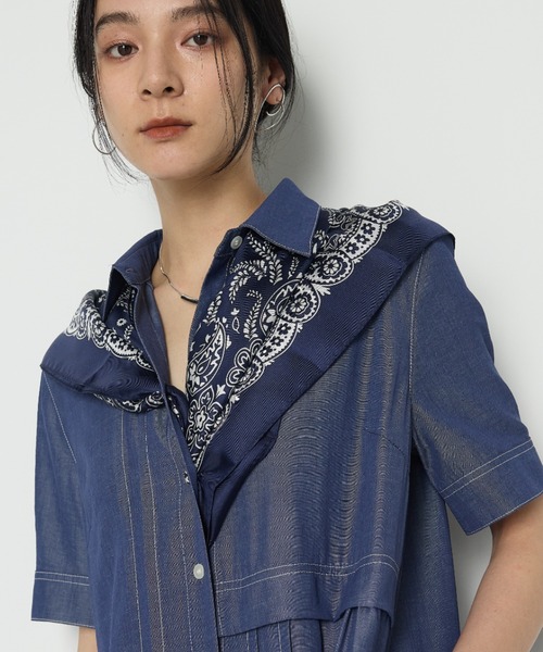 フリルトリム\tHermes\tBrides de Gala Bandana a Poisスカーフ Brides de Gala Bandana a Pois scarf 70 | Hermès USA