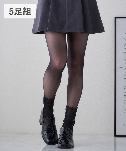 Babaco ババコ ウールタビタイツ ブラック babaco（ババコ）の「【babaco/ババコ】Fine Merino Wool TABI tights