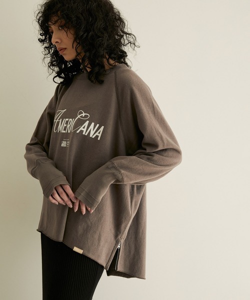 Americana スウェット AMERICANA 「AMERICANA」 スウェットカットソー FREE ブラウン