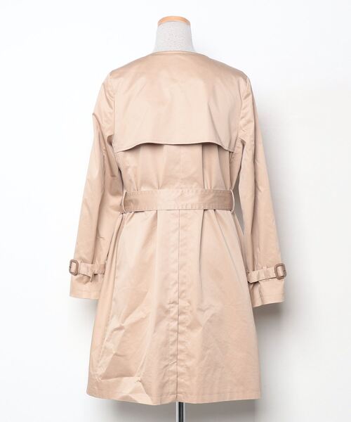 green label relaxing ノーカラーコート　ベージュ 撥水 green label relaxing 「green relaxing」 ノーカラーコート 36