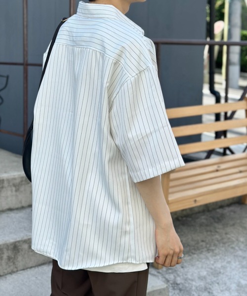 メンズ ストライプシャツ 肩落ち カジュアル Q00579 楽天市場】ストライプシャツ メンズ シャツ メンズ 長袖 メンズ