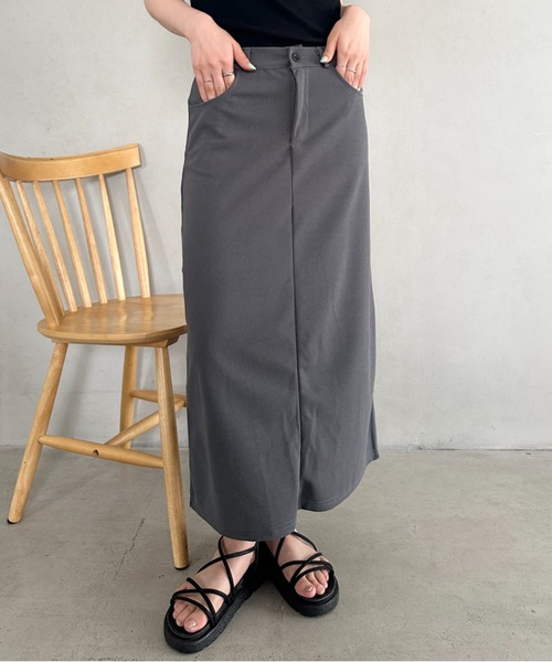 タイトスカート ロングスカート ストレッチファインロングタイトスカート - SOÉJU online store