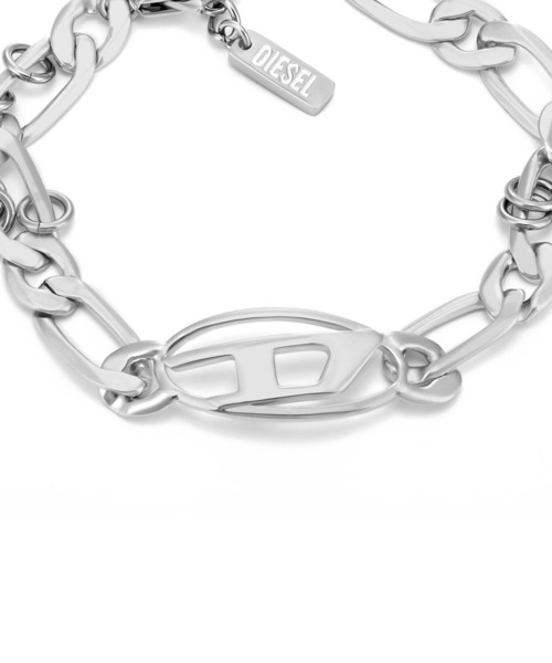 DIESEL ブレスレット ディーゼル アクセサリー メンズ シルバー
