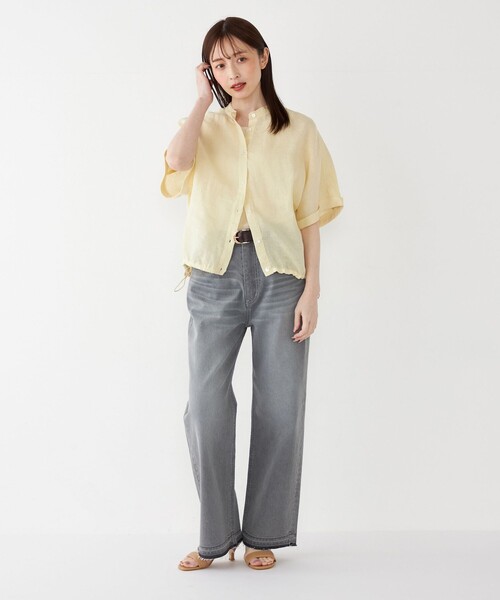 ブラウス シャツ Garment Dye Linen シャツ レディース plage｜Garment Dye Linen シャツ | Rakuten Fashion(楽天