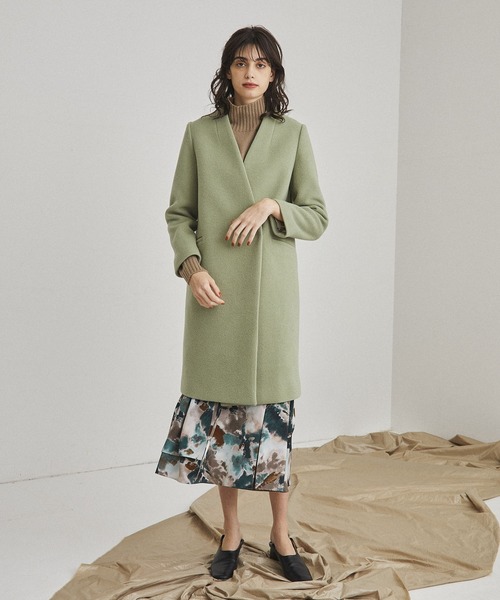 UNITED TOKYO（ユナイテッドトウキョウ） ノーカラーコート 1 カーキ