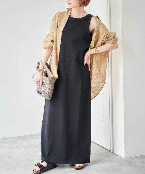 美品 spick&span スピックアンドスパン 長袖 ひざ丈 ワンピース Spick & Span - スピック&スパン Spick&Span シャツワンピース