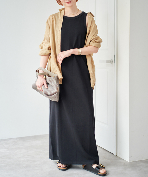 Spick＆Span ワンピース 「追加」天竺アメスリロングワンピース