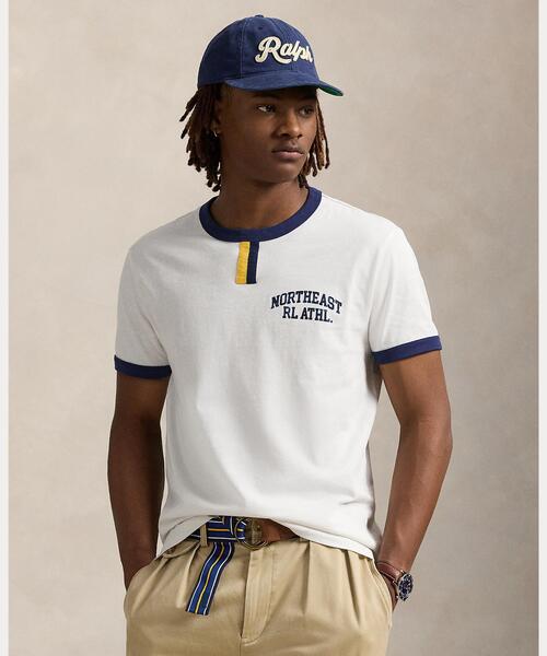 【POLO RALPH LAUREN】グラフィック ジャージー 半袖 Tシャツ POLO RALPH LAUREN tシャツ スタンダード フィット スラブ