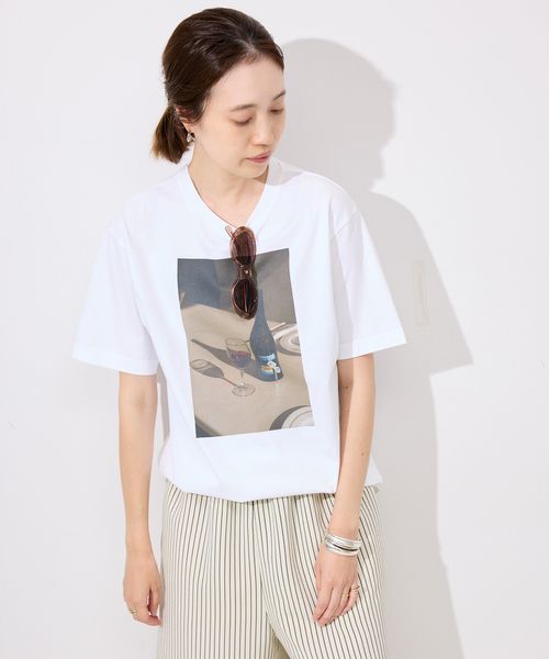 tシャツ TUBA/チューバ SLOBE別注 フォトTシャツ レディース