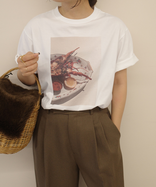 tシャツ TUBA/チューバ SLOBE別注 フォトTシャツ レディース SLOBE IENA tシャツ TUBA/チューバ SLOBE別注 フォトTシャツ