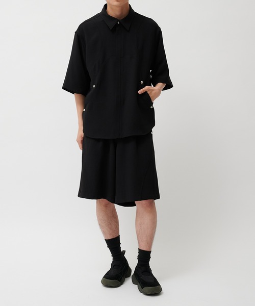 CONZ スラックス PANEL CUT WIDE SHORTS/パネルカッティング/ショート