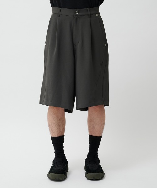 CONZ スラックス PANEL CUT WIDE SHORTS/パネルカッティング/ショート