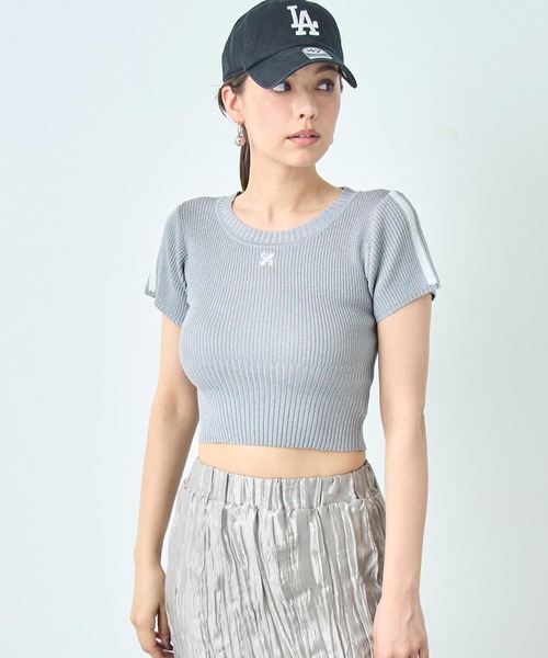 ANAP（アナップ） ニット セーター ラメ 肩 ライン ニット トップス