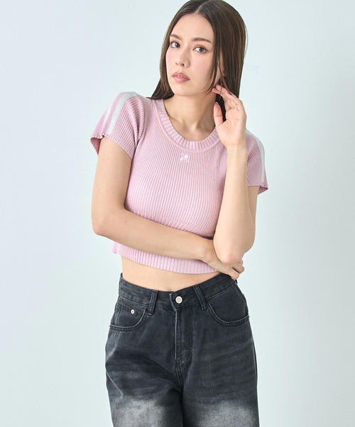 ANAP（アナップ） ニット セーター ラメ 肩 ライン ニット トップス