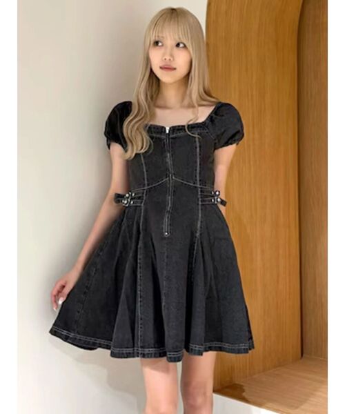 ワンピース soor ploom Eloise Black Denim 2y Soor Ploom（ソーアプルーム）／ELOISE PINAFORE - PEDRA - 世界中の