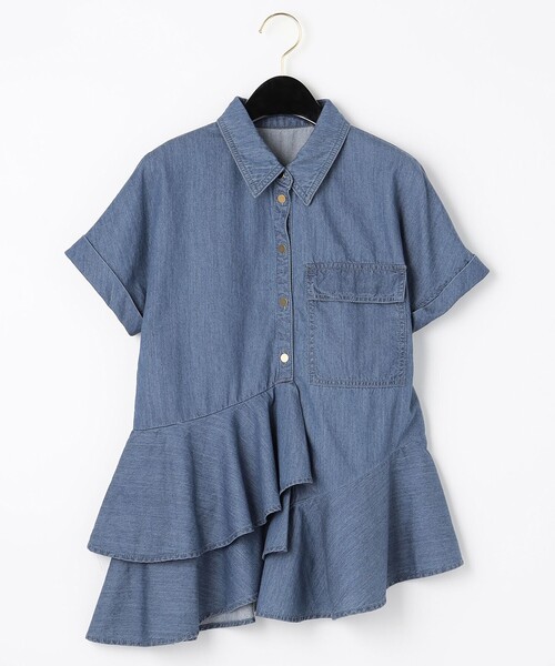 「GRACE CONTINENTAL」 半袖シャツ 36 ブルー レディース