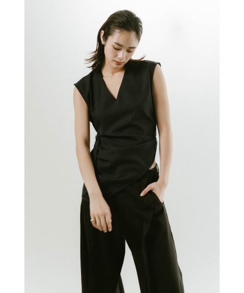 ブラウス シャツ 2way asymmetry blouse レディース