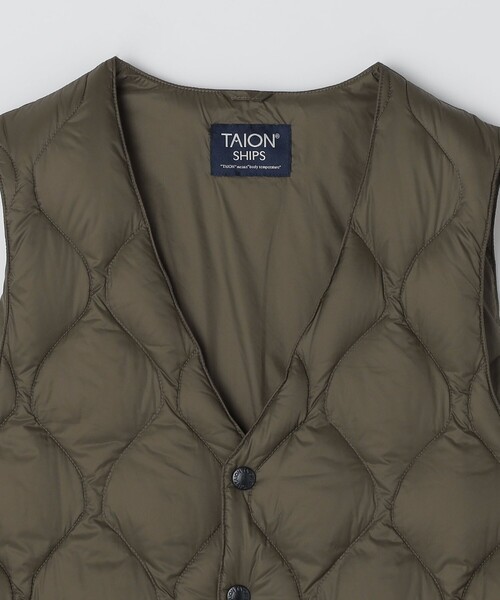 完売商品★美品 TAION ダウンベストSHIPS別注ダウンベスト TAION ダウンベスト ベスト 「WEB限定/SHIPS別注」TAION