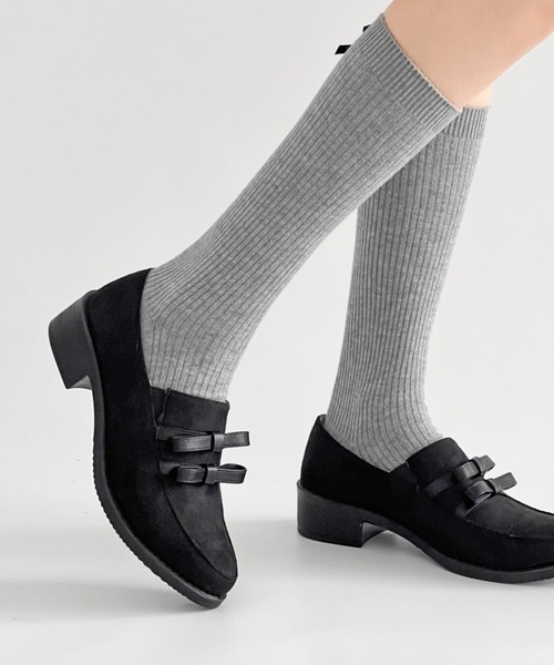 Shoes in Closet（シュークロ） ローファー 超軽量厚底 ダブル リボン
